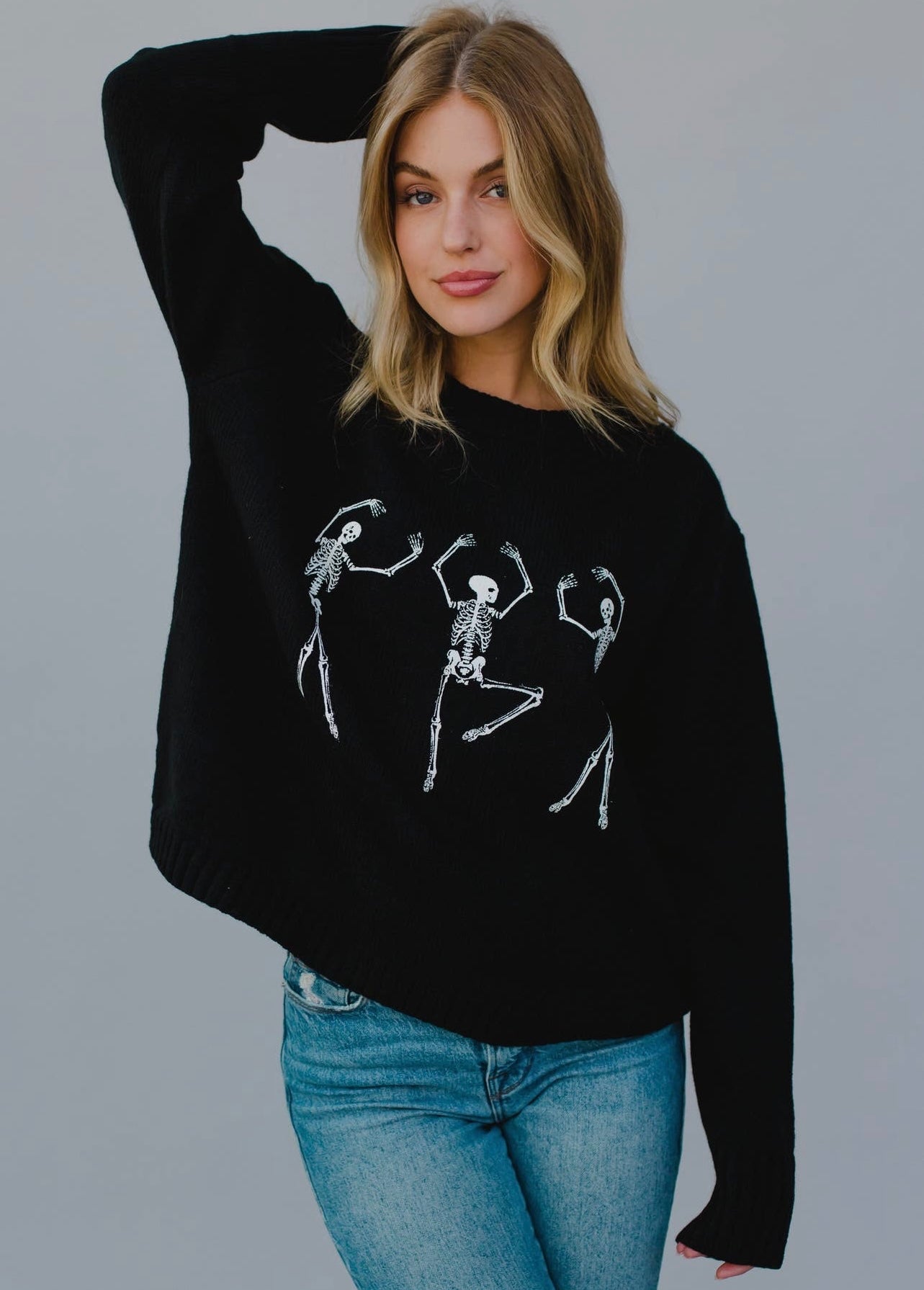 Dancing Skeletons Knit Sweater