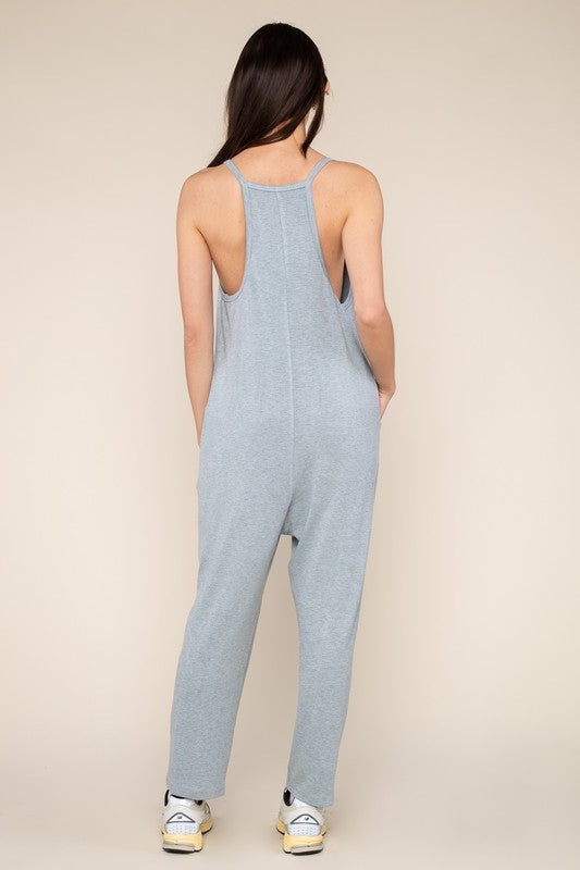 The Kourtney Relaxed Fit V-neck Jumpsuit