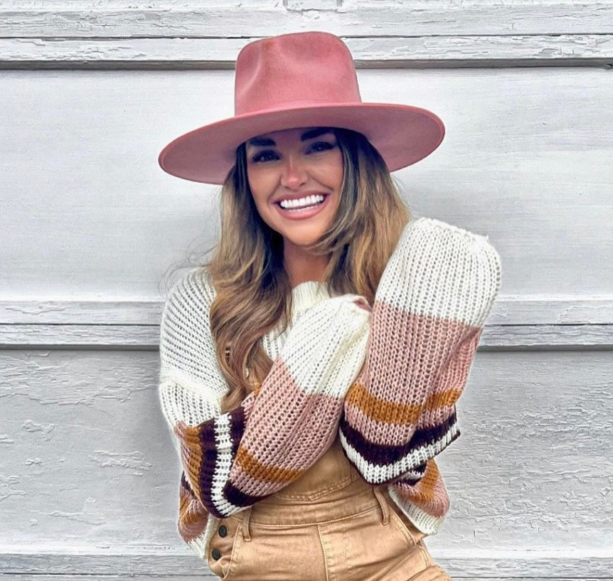 Kelsea Striped Knit Sweater