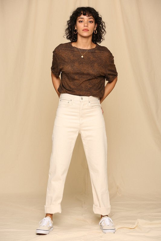 Leopard Print Crew Neck