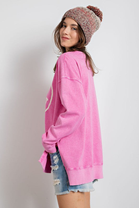 Smiley Face Crewneck Sweatshirt