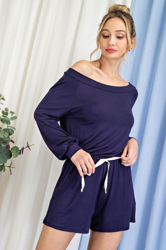 Off the Shoulder Romper